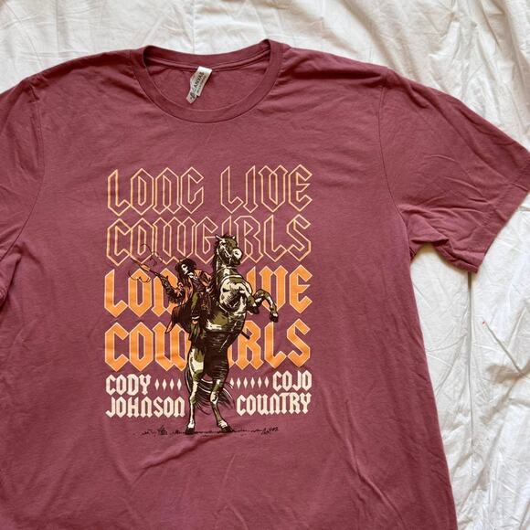 Long live cowgirls oversize graphic tee cody johnson XL cojo country soft cozy - Picture 4 of 6